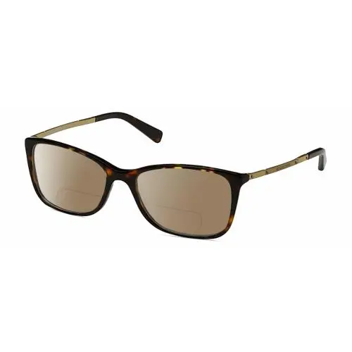 MK4016 Cateye Polarized Bifocal Sunglass Brown Tortoise 53mm 41 Opt Brown by Michael Kors