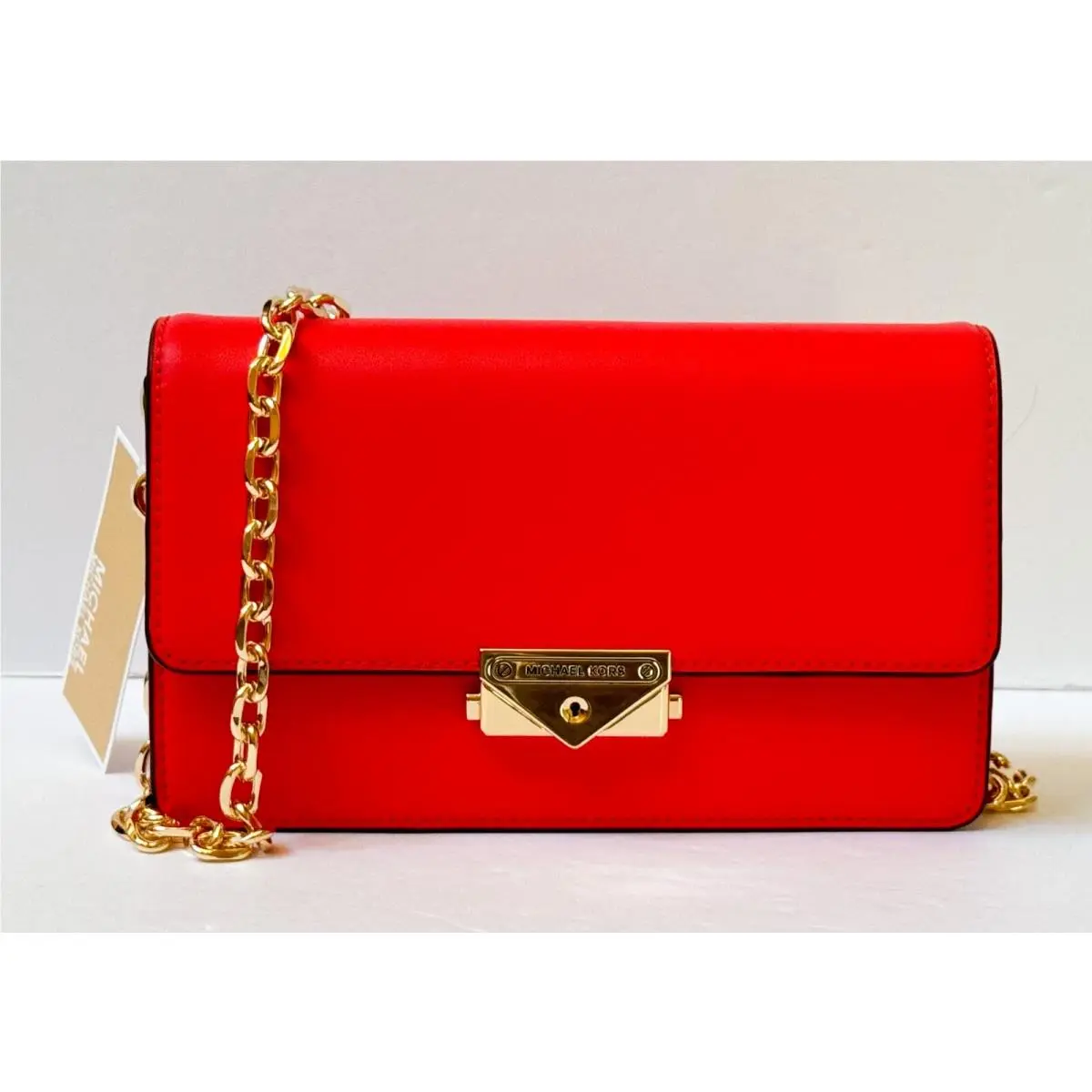 Cece Medium Flap Vegan Leather Shoulder Crossbody Bag Clutch DARK SANGRIA by Michael Kors