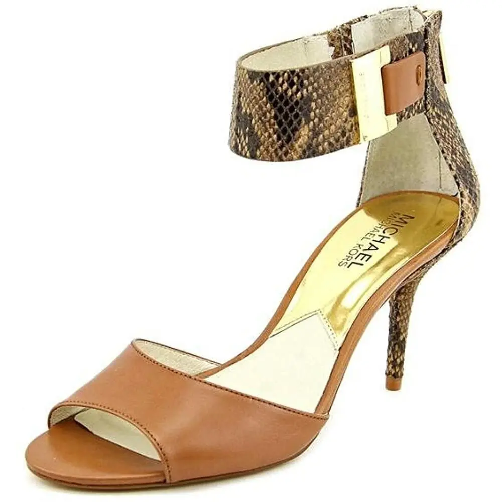 Michael Kors Woman`s Guiliana Sand Open Toe Ankle Strap Pump