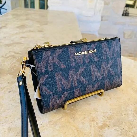 Michael Kors MK Graphic Jet Set Travel Center Stripe Handbag/wallet Options
