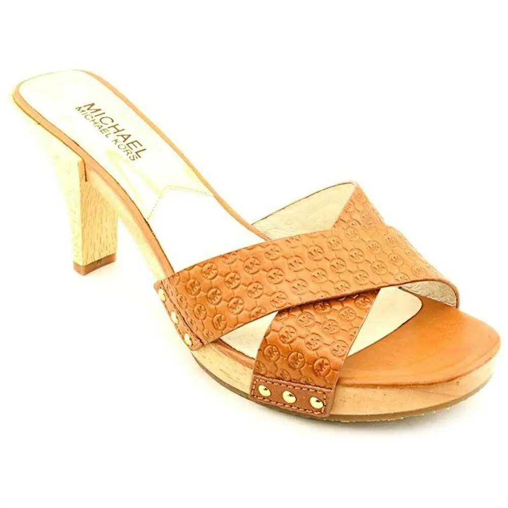 Woman`s Amelie Mule Sandal Luggage Size: 7.5 M by Michael Kors