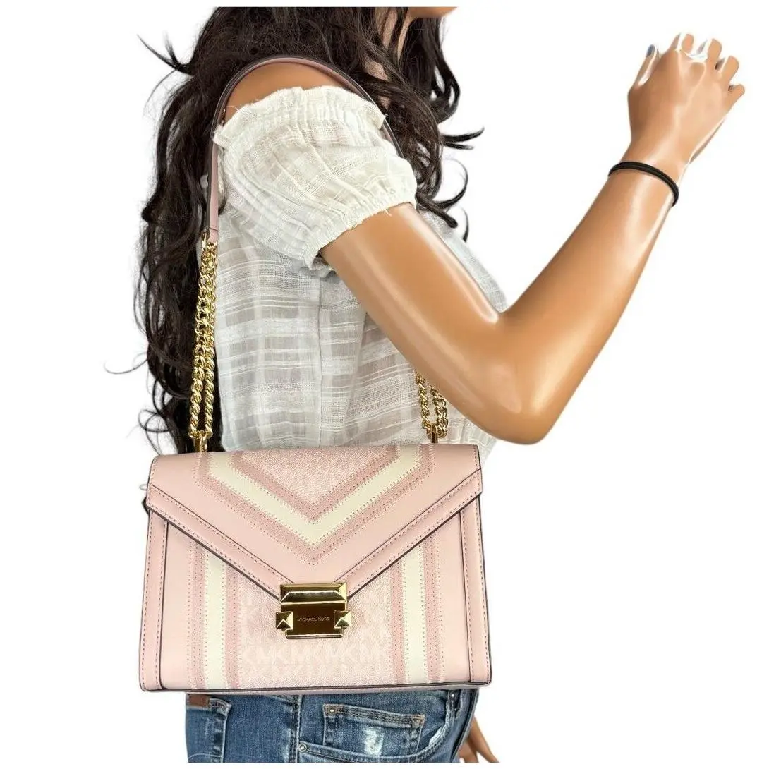 Michael Kors Whitney Medium Flap Chain Shoulder Crossbody Bag