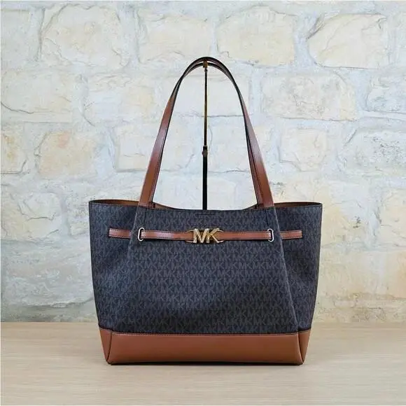 Reed LG Belted Women`s Bag Shopper Tote Bag Brown New/wallet Option Handbag by Michael Kors