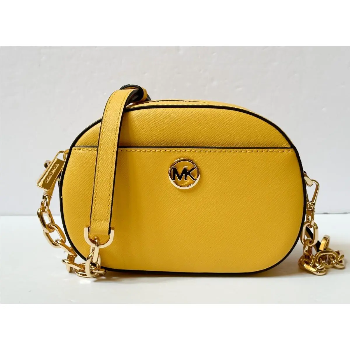 Jet Set Glam Small Glam Front Pocket Oval Shoulder Crossbody Bag DAFFODIL by Michael Kors