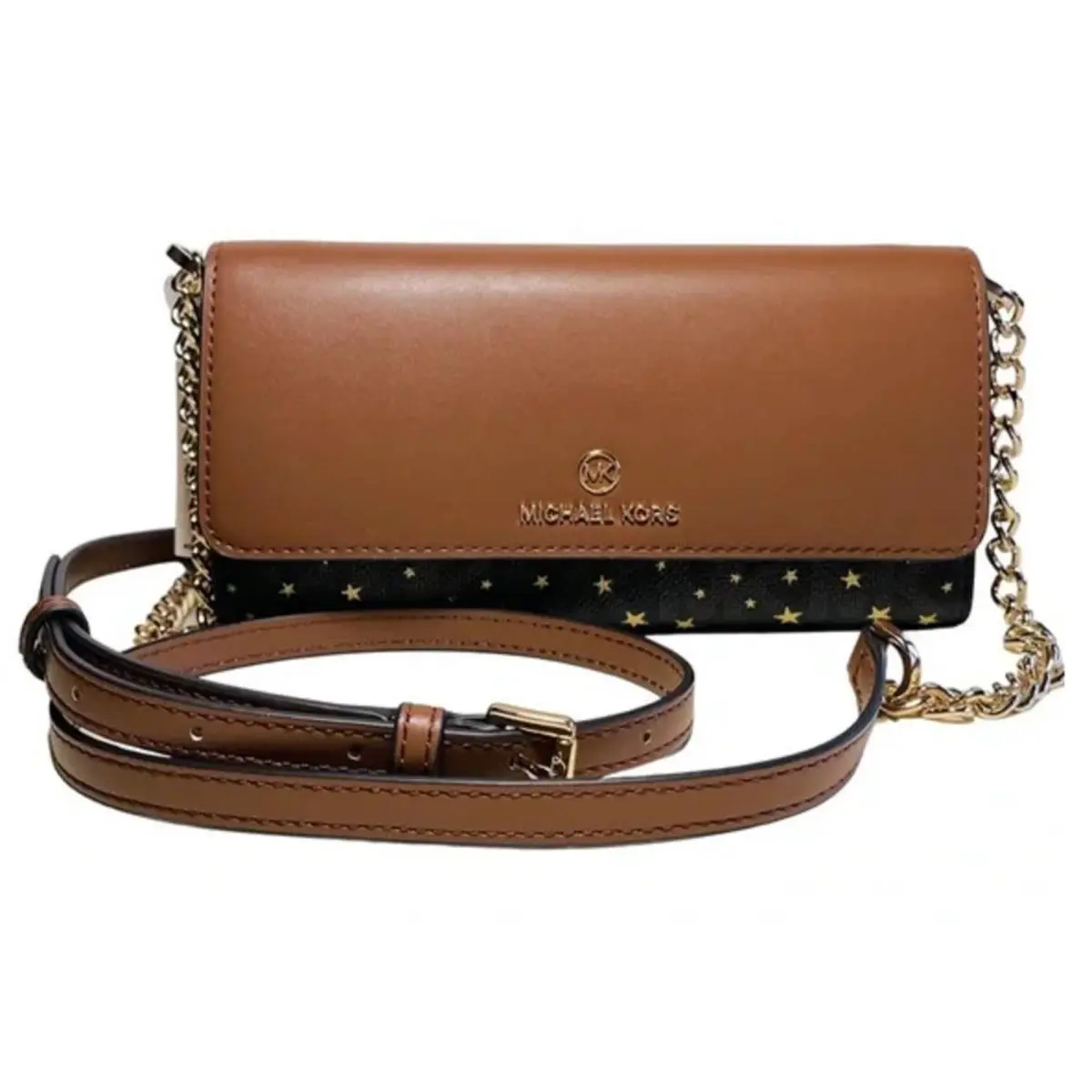 Convertible Crossbody Wallet Jet Set Charm Brown by Michael Kors