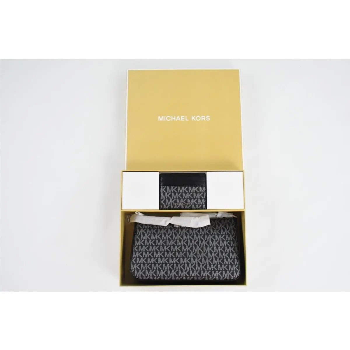 Michael Kors Jet Set Item MK Logo Pouch Crossbody Card Case Set Gift Box