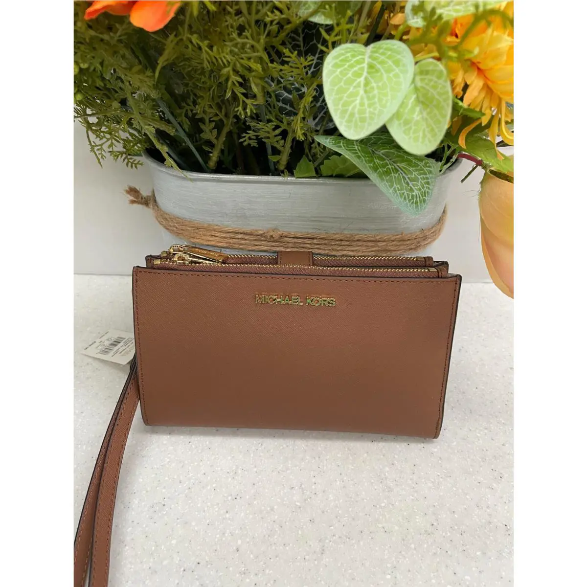 Michael Kors Jet Set Double Zip Large Logo Phone Wristlet Wallet You Pick
