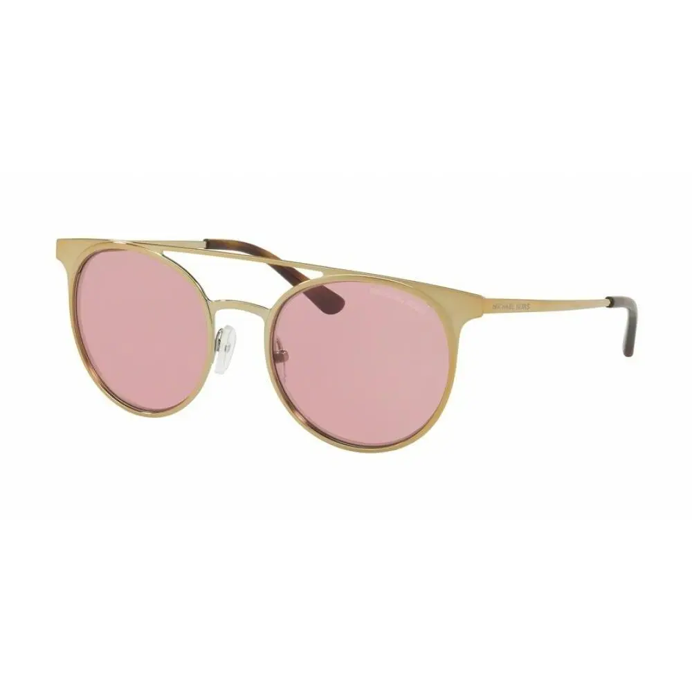 Sunglasses MK1030 Round 52mm 116884 Gold Pink by Michael Kors