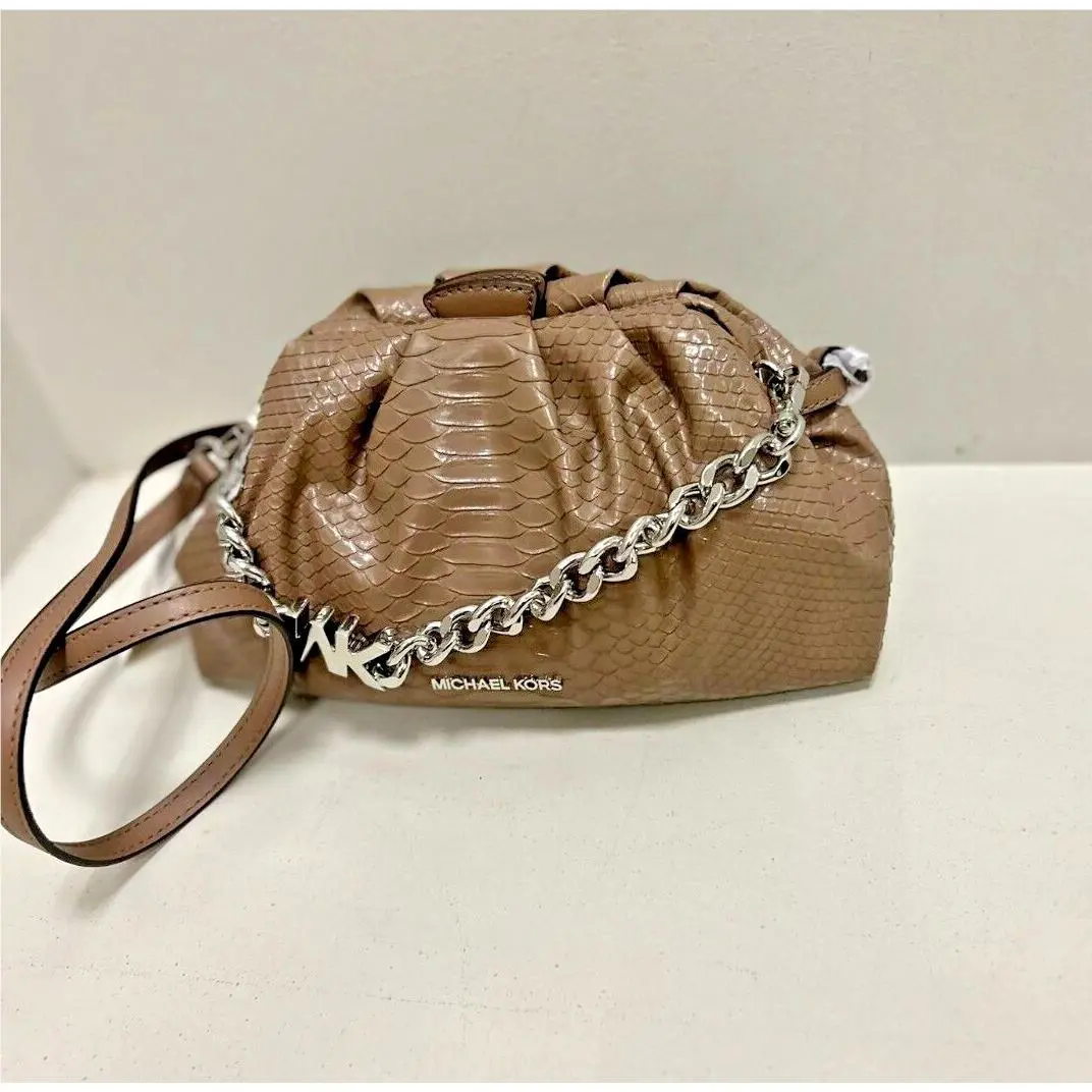 Michael Kors Nola Small Women Chain Clutch Crossbody Shoulder Bag Handbag Purse