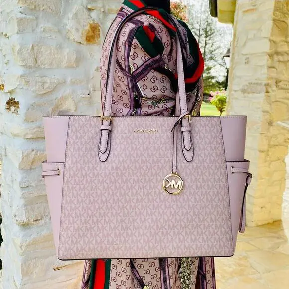 Michael Kor Gilly Large Signature Tote Handbag/wallet Options Ballet Pink Gift