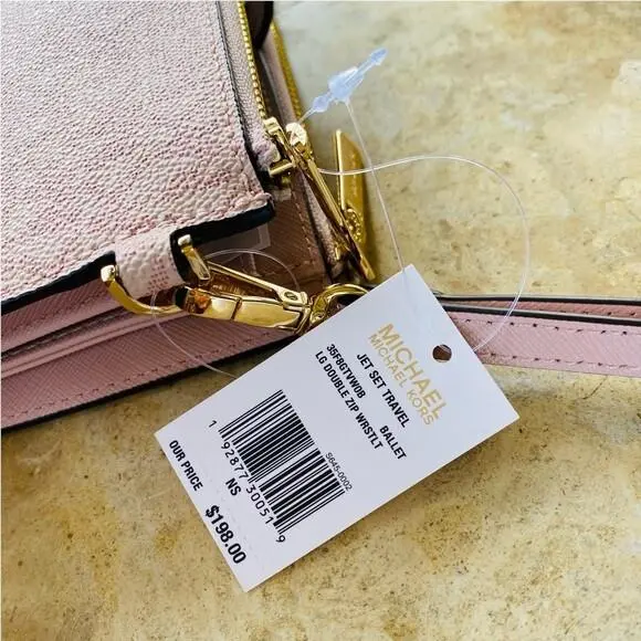 Michael Kor Gilly Large Signature Tote Handbag/wallet Options Ballet Pink Gift wallet only by Michael Kors