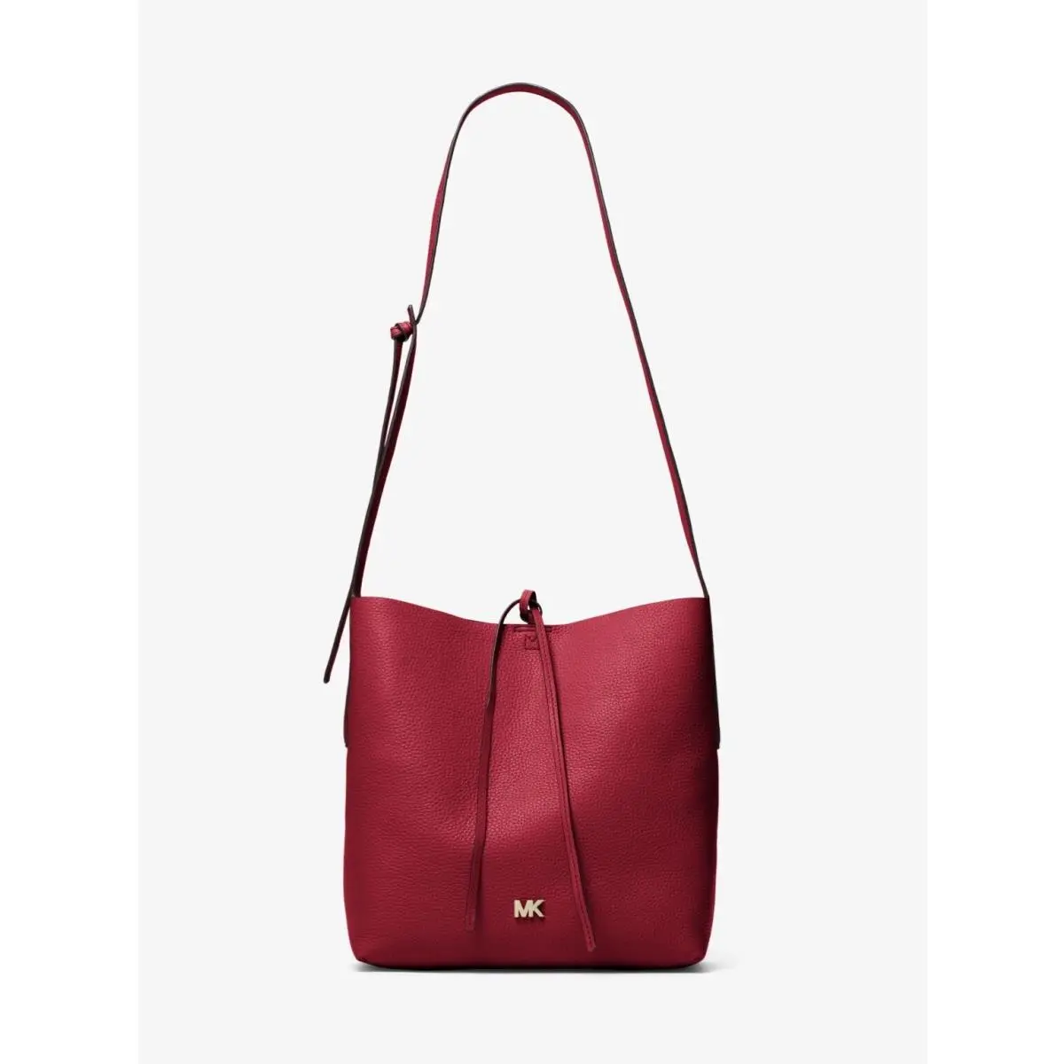 Michael Kors Junie Large Pebble Leather Messenger Shoulder Bag