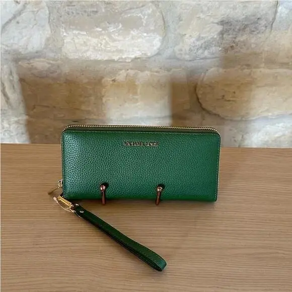 Mirella Medium East West Tote Crossbody Handbag/wallet Fern Green Wallet by Michael Kors