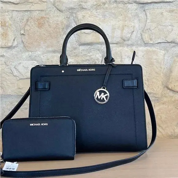 Michael Kors Rayne Medium East West Satchel Shoulder Leather Bag/wallet Options