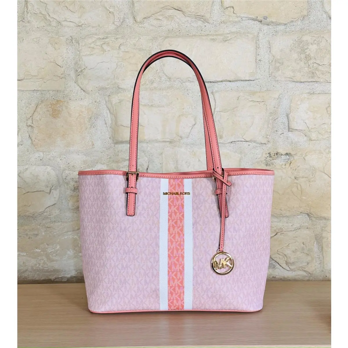 Sherbert Medium Tote Handbag/ Double Zip Wallet/small Wallet Option Handbag by Michael Kors