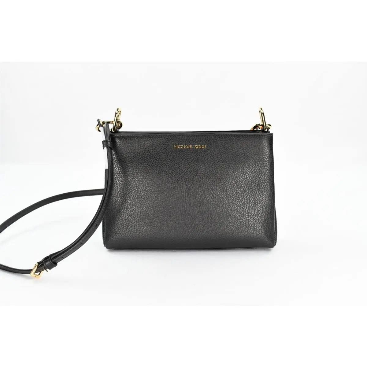 Michael Kors Trisha Triple Compartment Signature Logo Crossbody MK Bag
