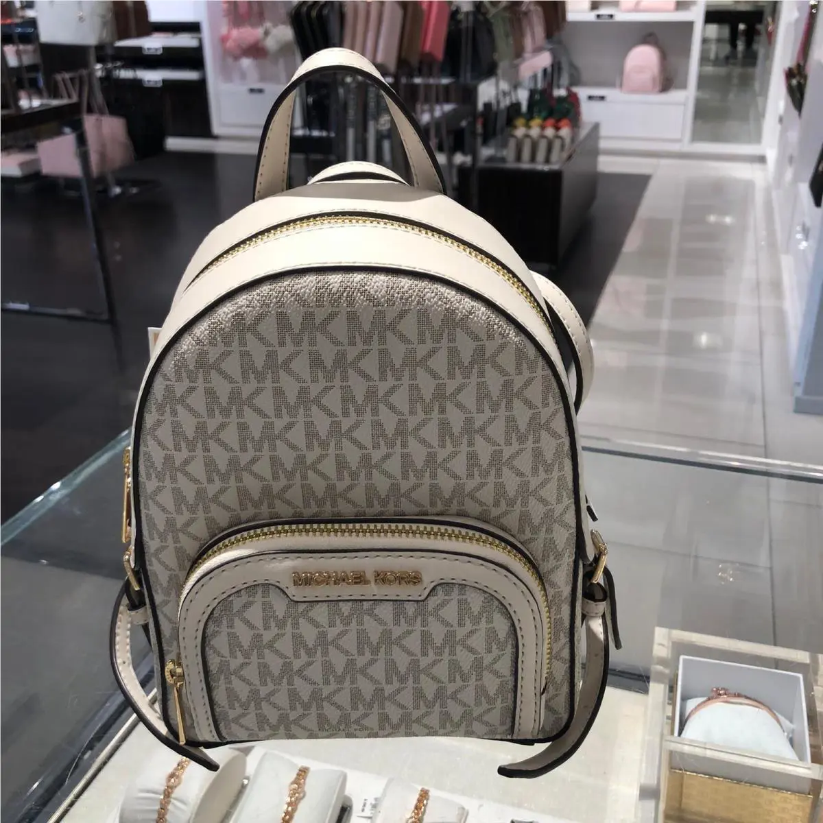 Michael Kors Women Girls Extra Small Backpack Bag Shoulder Brown or Vanilla MK