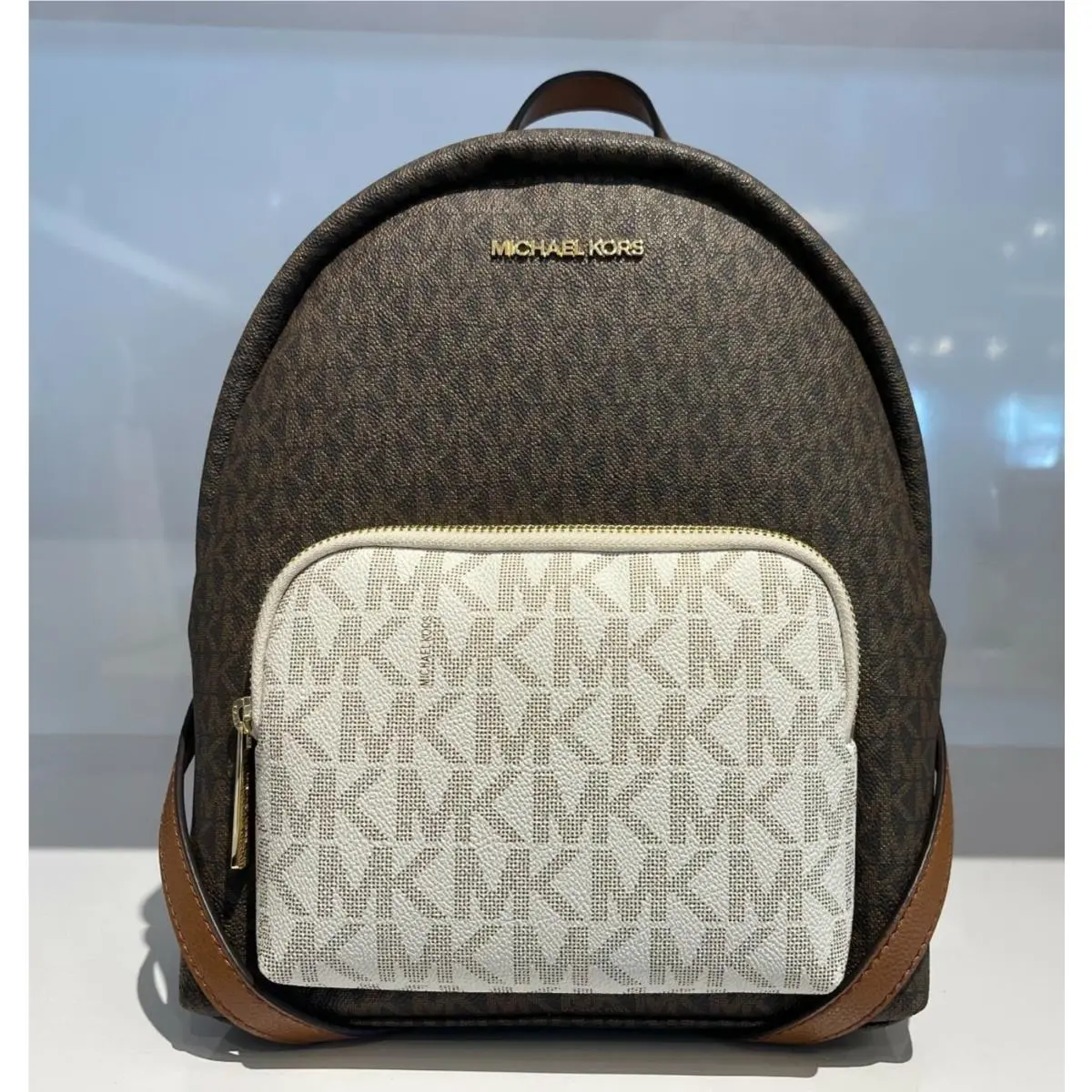 Erin Medium Backpack MK Vanilla Multi by Michael Kors
