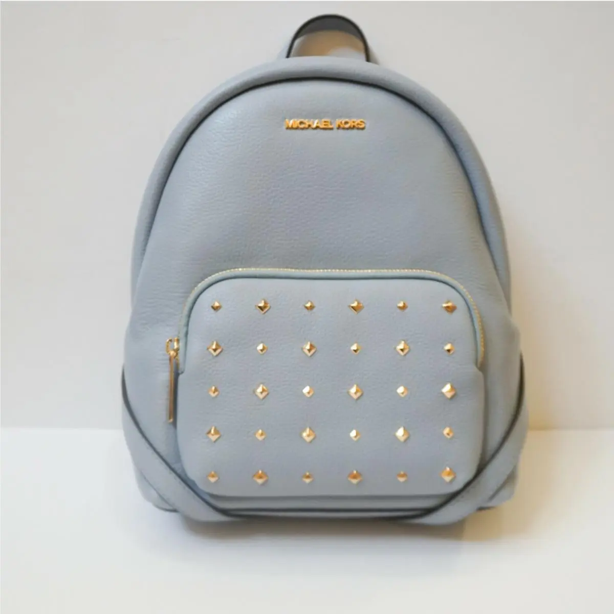 Erin Medium Backpack Pale Blue/Gold Studded by Michael Kors