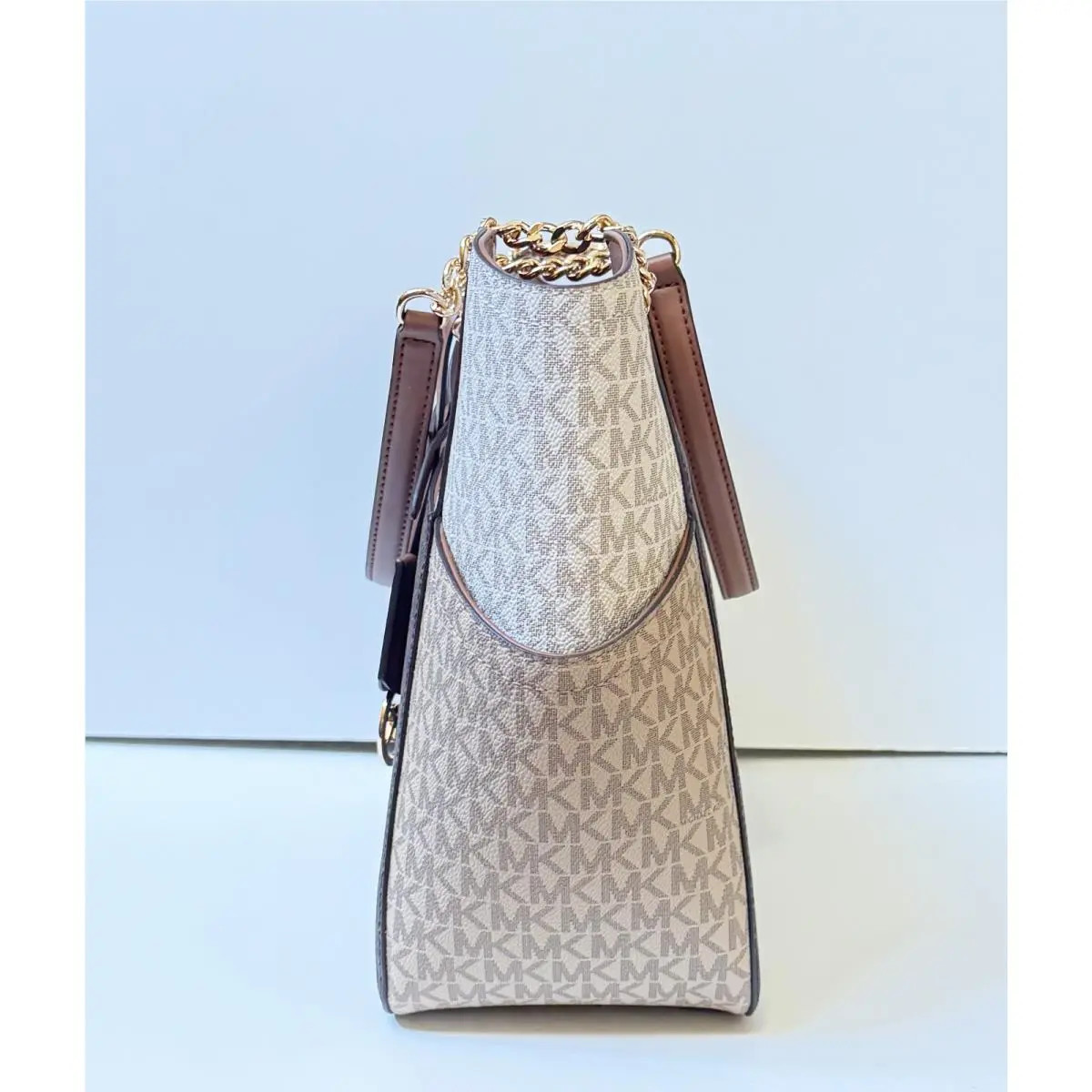 Michael Kors  bag  - Michael Kors Jet Set Travel - 35F1GTVT3B - MK VANILLA, Handle/Strap: Multicolor, Hardware: Gold, Silver