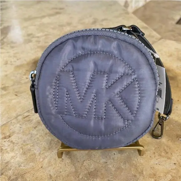 Rae MD Quilted Metallic Backpack Grey Graphic Nwt/wristlet Options WRISTLET by Michael Kors