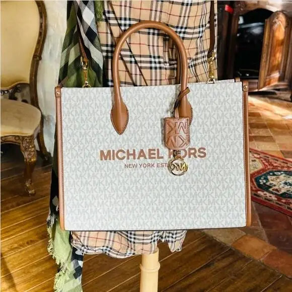 Signature Mirella Medium East Tote Satchel Bag Wallet Option Handbag by Michael Kors