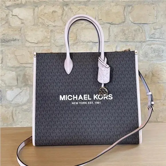 Mirella Large Signature Powder Blush Tote Bag/wallet Option Handbag by Michael Kors