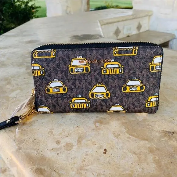 Jst SM TZ Shouder Taxi Nyc Signature Tote/ Zip Wallet wallet by Michael Kors
