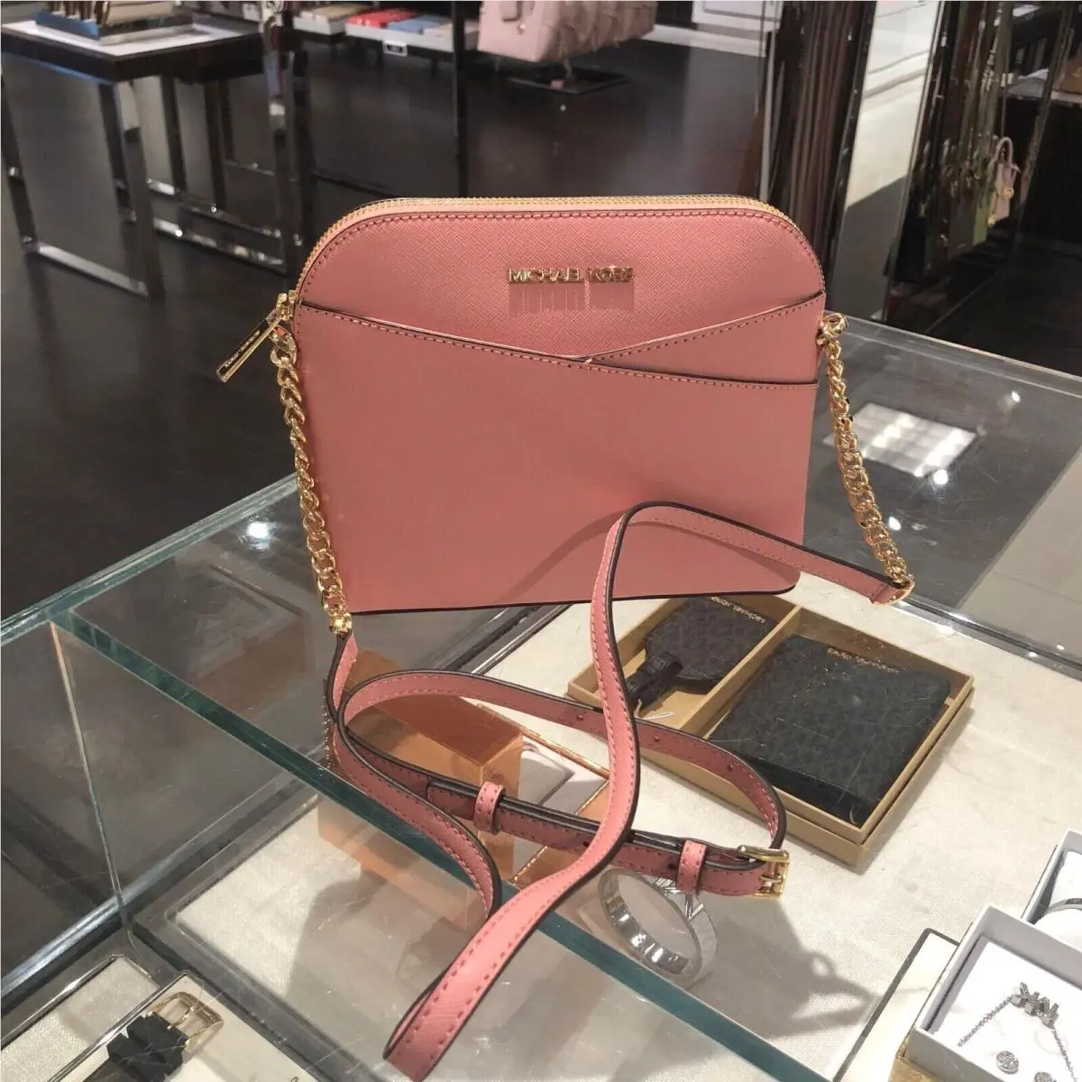 Lady Pvc or Leather Crossbody Bag Handbag Messenger Purse Shoulder Primrose by Michael Kors