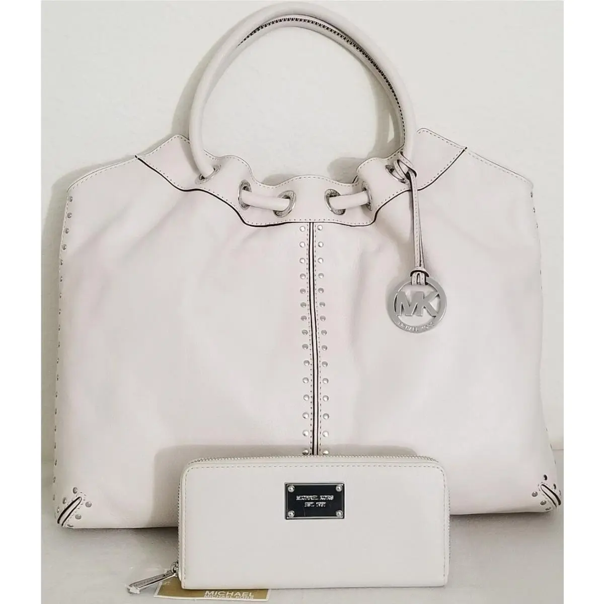 Astor Large Vanilla Leather Tote Bag+/or Matching Wallet Tote and matching wallet by Michael Kors