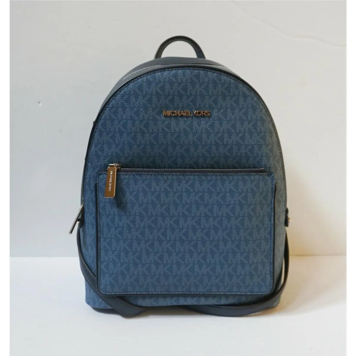 Adina Medium Backpack Pvc/pebbled Leather MK Darkchambry by Michael Kors