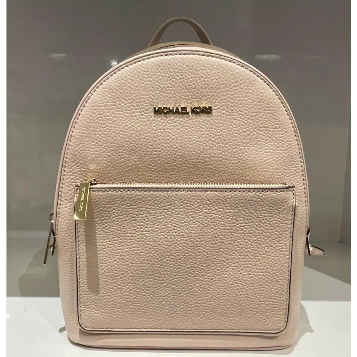 Adina Medium Backpack Pvc/pebbled Leather Pink by Michael Kors
