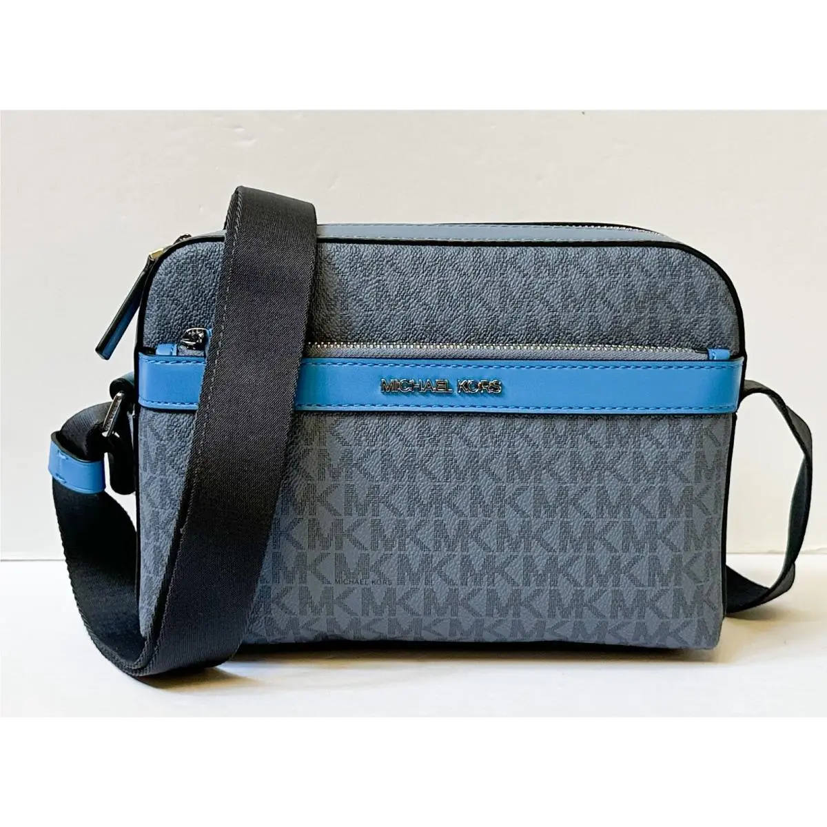 Unisex Cooper Utility Shoulder Crossbody Bag MK DENIM MULTI by Michael Kors