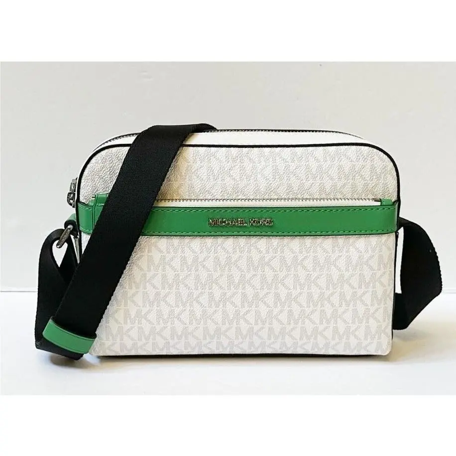 Unisex Cooper Utility Shoulder Crossbody Bag MK PALM GREEN MULTI by Michael Kors