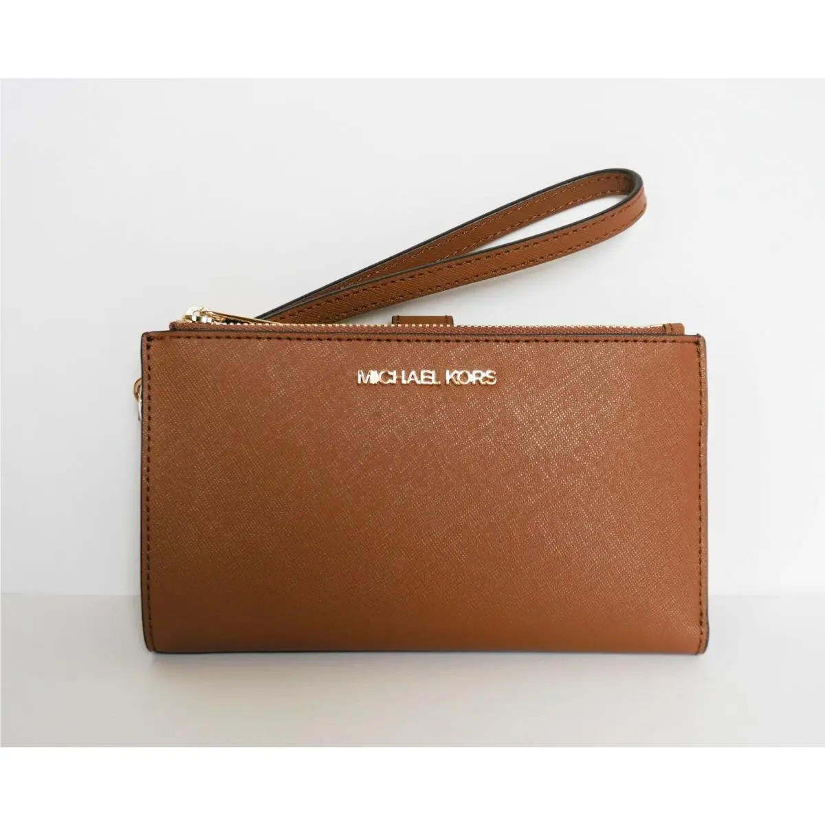 Jet Set Travel Large Double Zip Phone Wristlet Wallet Luggage by Michael Kors
