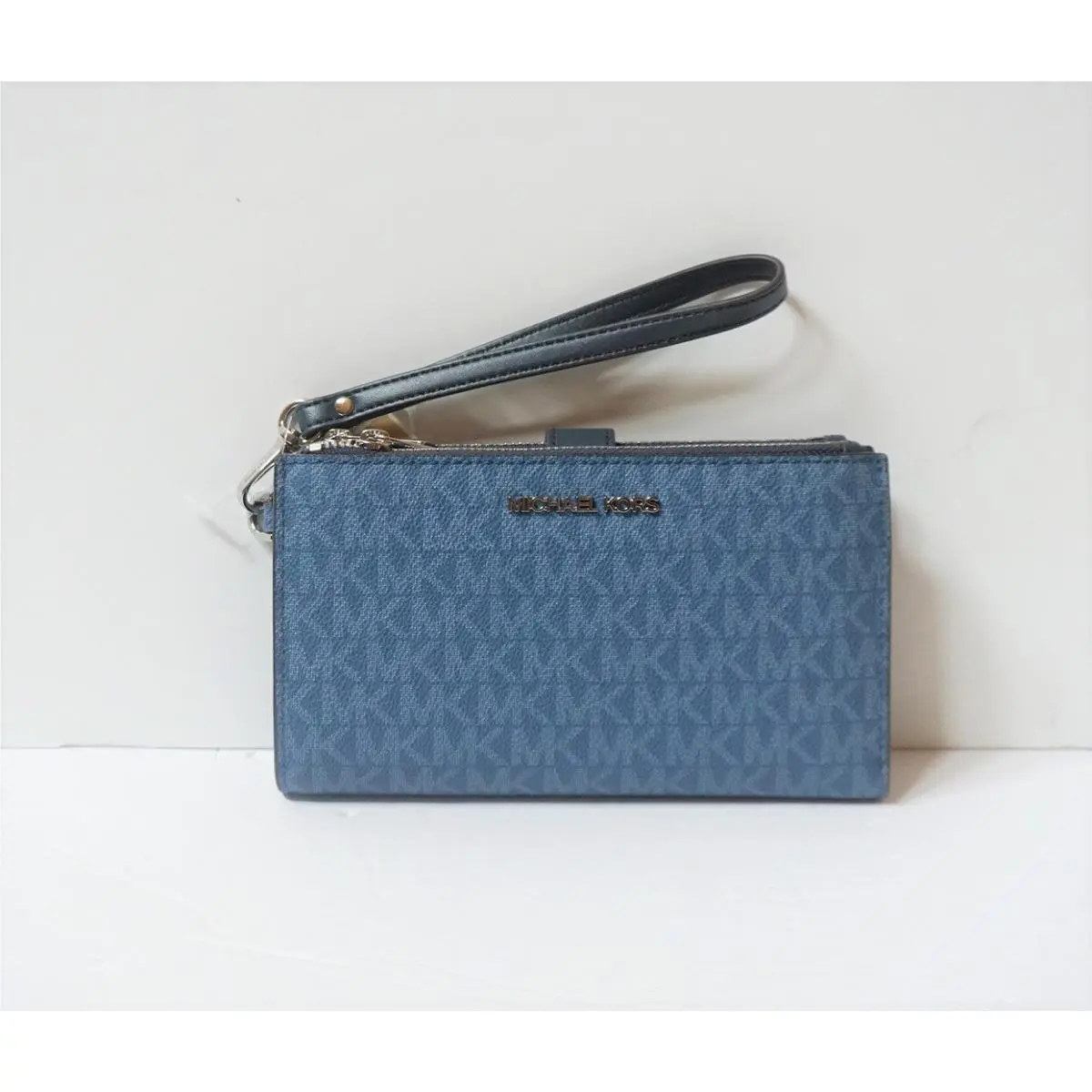 Jet Set Travel Large Double Zip Phone Wristlet Wallet MK Dark Chambry by Michael Kors