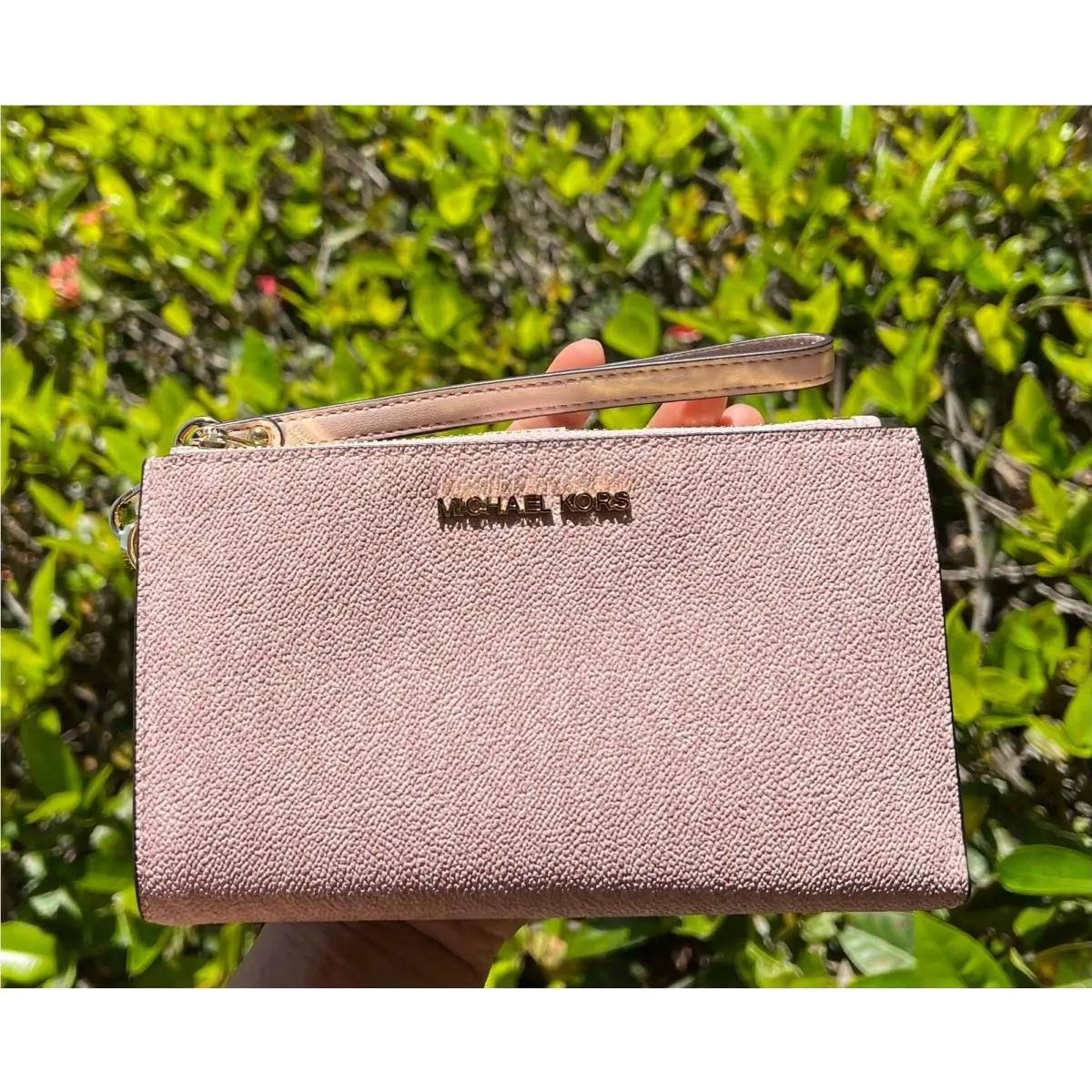 Michael Kors Jet Set Travel Large Double Zip Phone Wristlet Wallet
