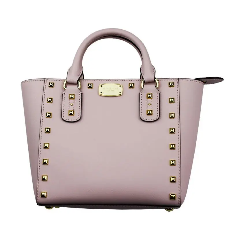 35S7GD1C1L  Sandrine Pyramid Stud Mini Tote Crossbody Ballet by Michael Kors