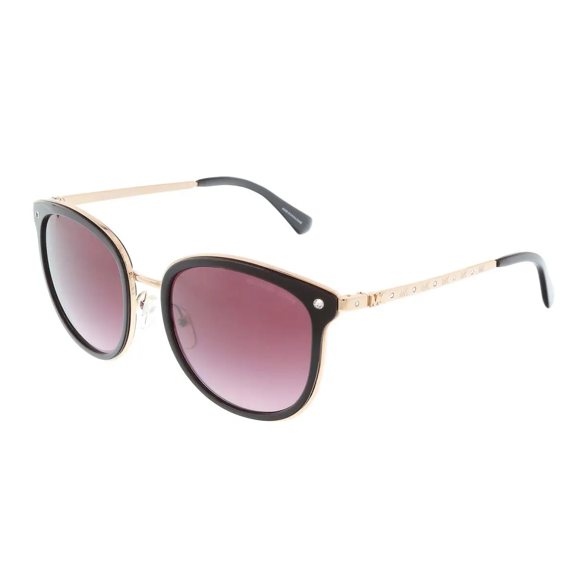 Michael Kors 0MK1099B Adrianna Bright Cat Eye Full Rim Sunglasses - Cordovan, Frame: Cordovan, Lens: Purple