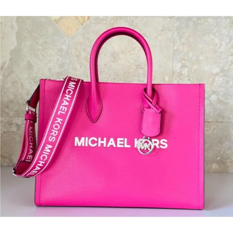 Mirella Medium East West Tote Satchel Shoulder Crossbody Bag Dragon Fruit by Michael Kors