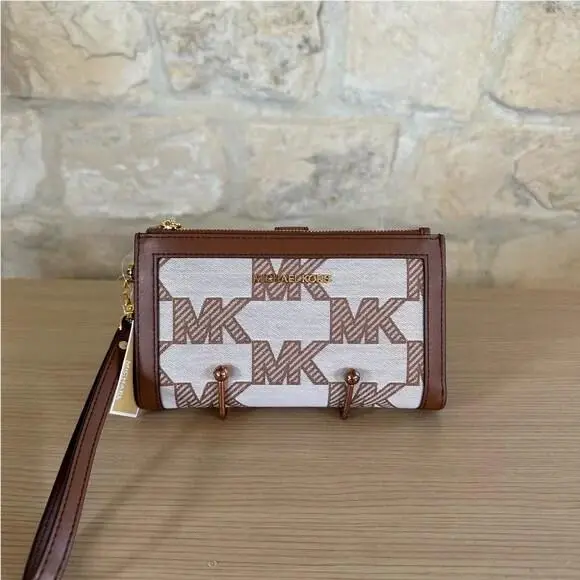 Jaycee Graphic Backpack MK Leather Jacquard Logo/wallet Option Wallet by Michael Kors