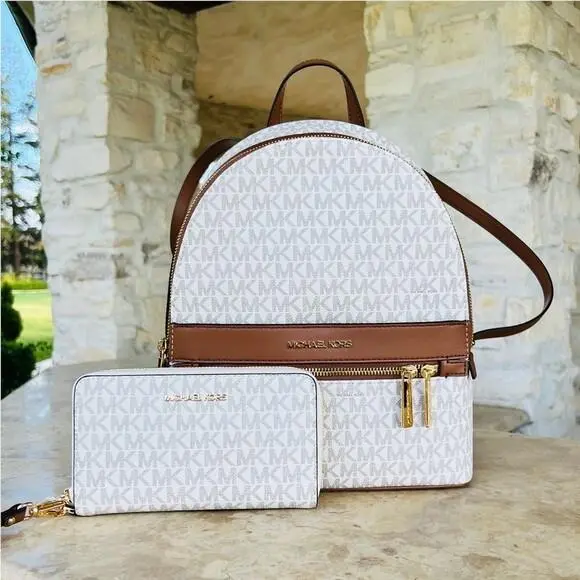 Kenly Signature Medium Backpack School Bag/wallet Options backpack+wallet by Michael Kors