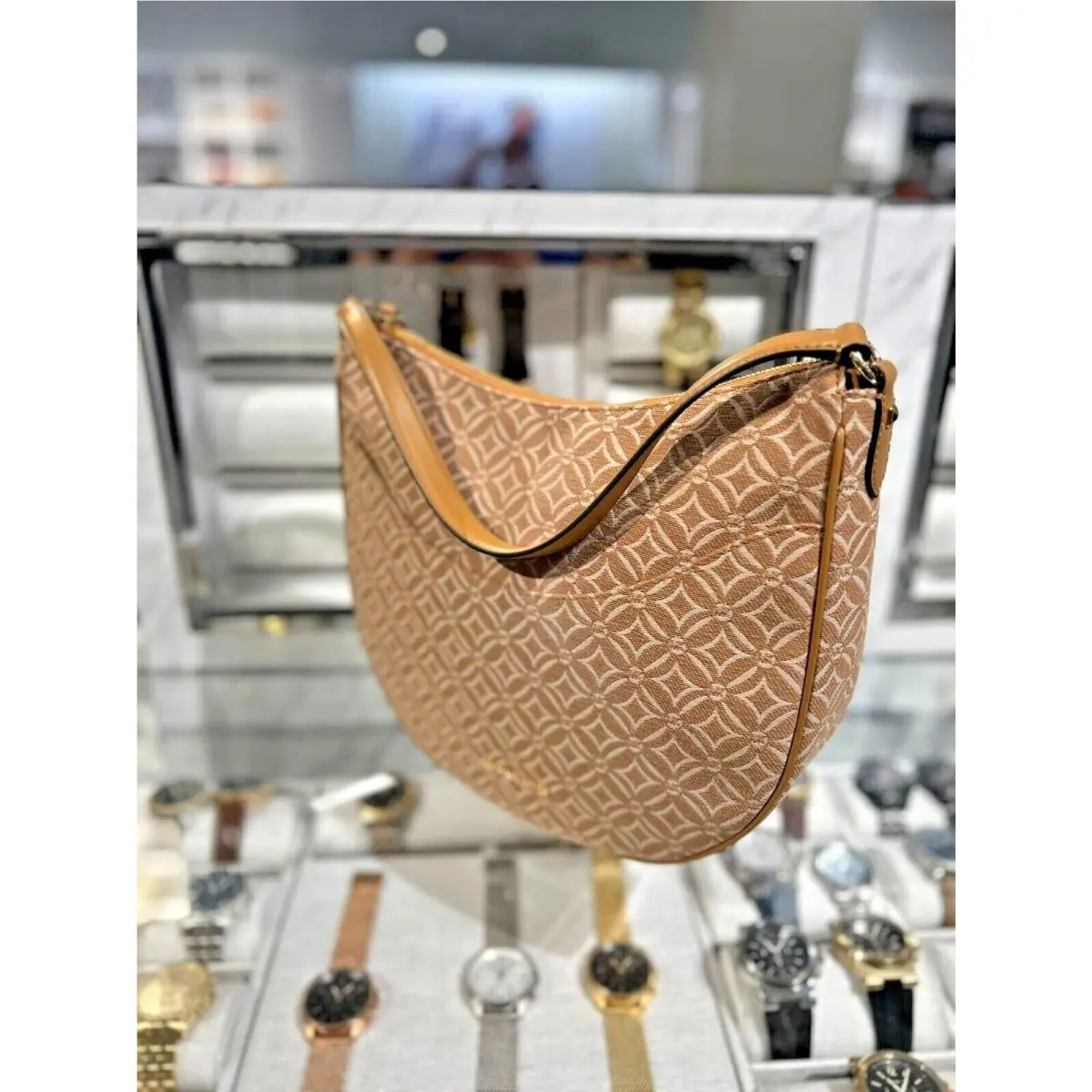Dover Women Lady Large Top Zip Crossbody Shoulder Handbag Purse Bag DEER by Michael Kors