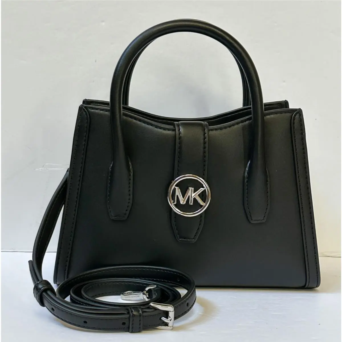 Gabby Small Satchel Shoulder Crossbody Bag Black by Michael Kors