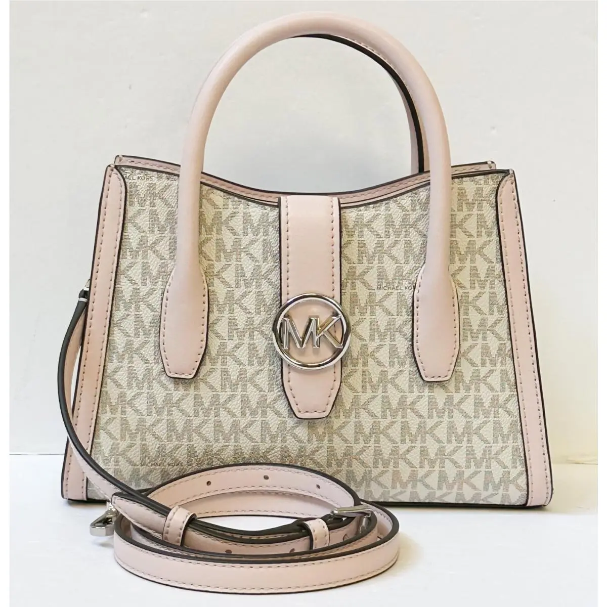 Gabby Small Satchel Shoulder Crossbody Bag MK POWDER BLUSH MULTI by Michael Kors