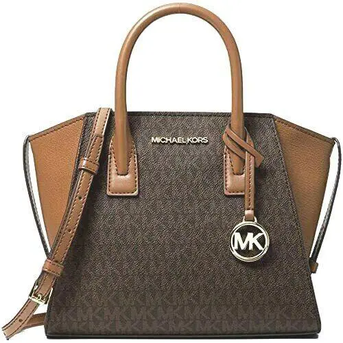 Avril 35F1G4VM2B Women`s Satchel Bag Small - Brown by Michael Kors