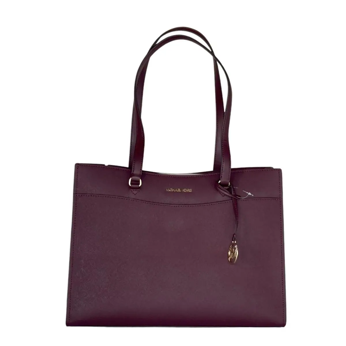 Michael Kors Jet Set Travel Large Multifunction Laptop Tote Shoulder Bag Oxblood