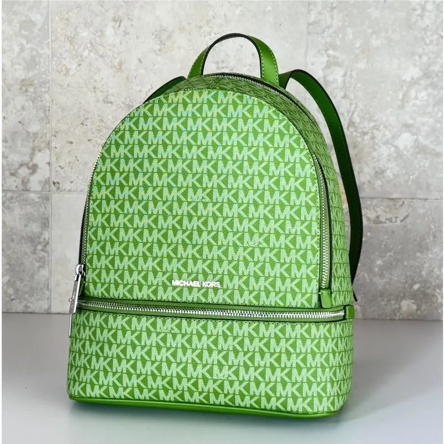 Michael Kors Rhea Medium Backpack MK Jungle Green