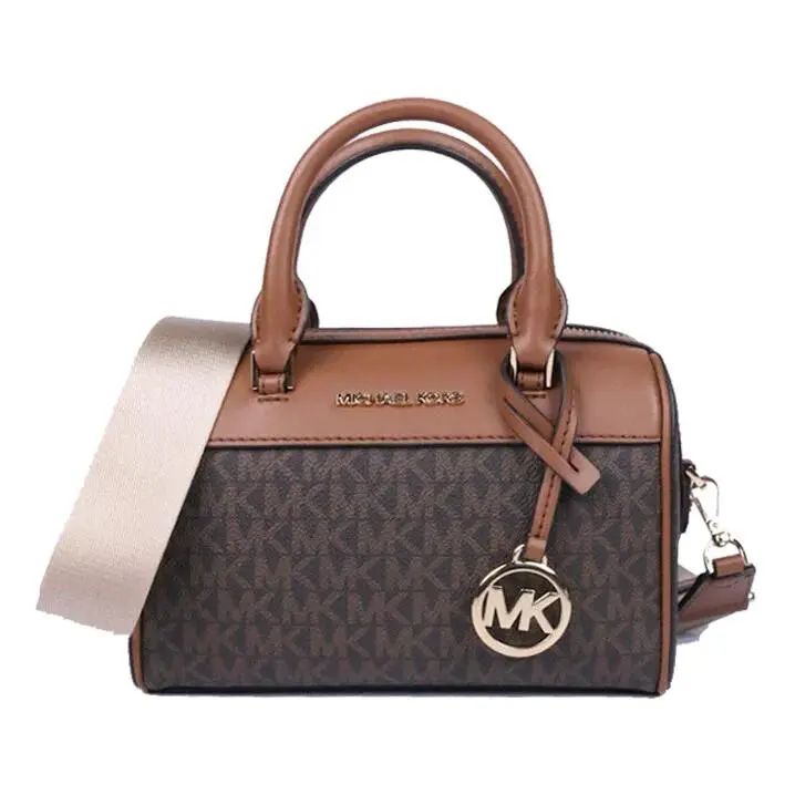Michael Kors Travel XS Mini Duffle Shoulder Crossbody Bag Handbag Purse Brown