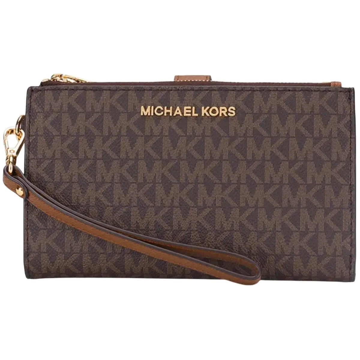 Michael Kors Women`s Smartphone Wallet Jet Set Canvas Brown 35F8GTVW0B Brn